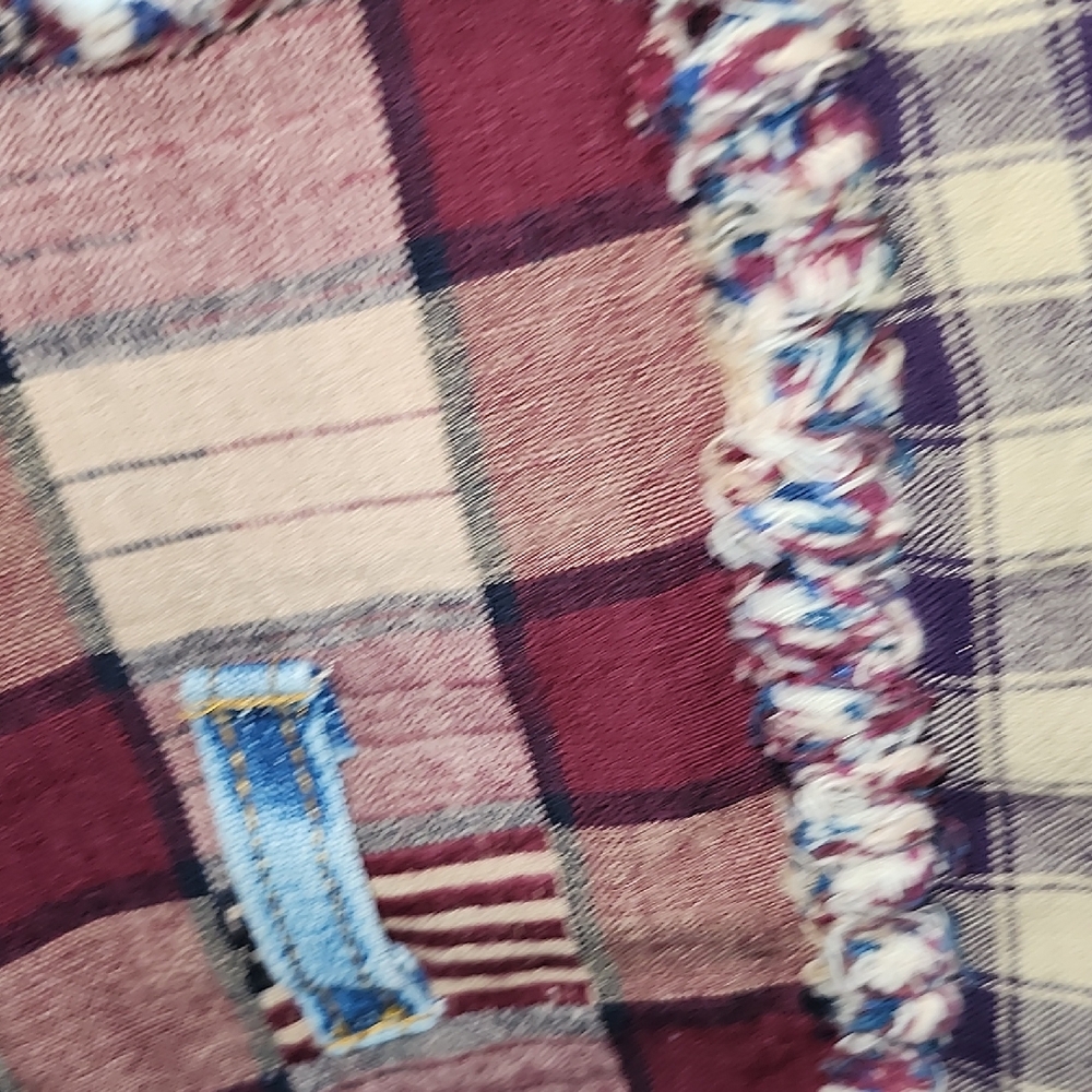 Colorful Patchwork Denim Jacket - image 5